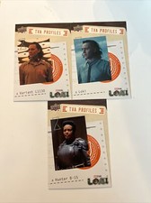 2023 Upper Deck LOKI Season 1 TVA Profiles #P-14, P-8, P-5 B-15 Variant Loki Lot