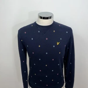 Lyle & Scott Men’s Navy Crew Neck Jumper Size M Long Sleeve Knitwear Pullover - Picture 1 of 12