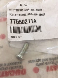 VITE TBEI M6X16 DUCATI TUTTA LA GAMMA COD 77550211A NUOVA ORIGINALE - Picture 1 of 1