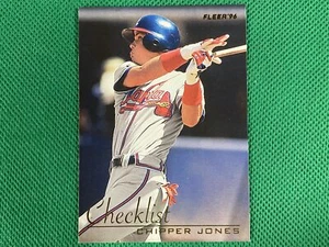 1996 Fleer Checklists #3 Chipper Jones Atlanta Braves - Picture 1 of 1