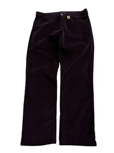 Calvin Klein Plum Corduroy pant Womens 12 Straight (38.5x29 inches) Cotton - Picture 1 of 18