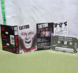 TATTOO Blood Red cassette tape 1988 metal Chicago hard-rock Gary Stewart - Picture 1 of 1