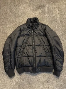 G-STAR WHISTLER BOMBER Men Puffer Jacket Size S Black - Picture 1 of 7
