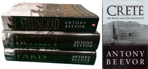 Antony Beevor Collection Berlin The Downfall 1945 Paris Stalingrad Crete Set Lot - Picture 1 of 14