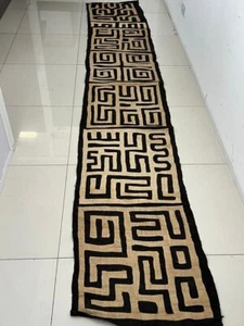 Hand Woven Tribal Bakuba, Kuba Raffia Textile African Art - Picture 1 of 8
