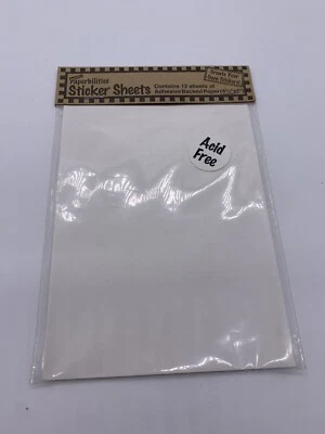 Vintage MPR Paperbilities Sticker Sheets 12 sheets new 4 1/2 in x 6 in 71141 Foto 1 de 4