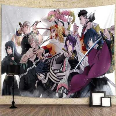 Anime Figur Demon Slayer Poster XXL Wandteppich Wandbehang Fototapete Wandtapete - Bild 1 von 4