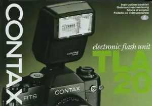 Contax TLA 20 Electronic Flash Instruction Manual Original (multi-language) - Picture 1 of 1