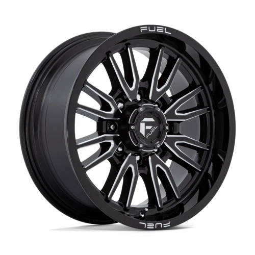 Llanta negra de 20 pulgadas Fuel Clash D761 Chevy GMC Truck 20x9 +1 mm 8x180 orejetas Foto 1 de 1