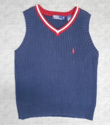 Chaleco Polo Ralph Lauren YOUTH Niños Azul Tejido 100% Algodón Talla 5 Foto 1 de 4