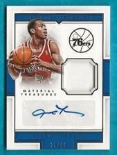 2015-16 National Treasures ALLEN IVERSON Material Treasures Signature #'d 25/99