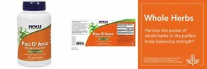 NOW Supplements, Pau D'Arco 500 mg, 100 Veg Capsules - Picture 1 of 8