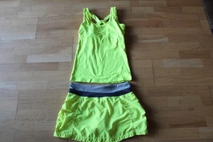 KYODAN ATHLETIC TANK TOP P / S PURPLE W MATCHING SKORT M YELLOW - Picture 1 of 6