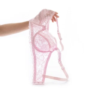 Plus Size Ultrathin Lace Bralette Push Up Bra Brassiere Adjustable Full Cup Bras - Picture 1 of 36