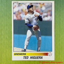 1990 Panini Baseball #96 Ted Higuera Milwaukee Brewers Collectible Sticker