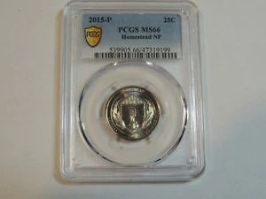 2015 P PCGS MS66 Homestead Quarter Gold Shield - Picture 1 of 2