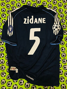 RARE Adidas Real Madrid Away Soccer Football Jersey Champions 2005 2006 Zidane