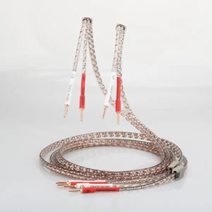 Cable de altavoz plano HIFI VIBORG de cobre HIFI audiófilo con enchufe de cobre puro para reproductor - Imagen 1 de 12