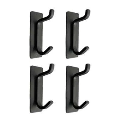 Handtuchhalter selbstklebend Handtuchhaken ohne bohren Edelstahl Schwarz 4 stück - Bild 1 von 4