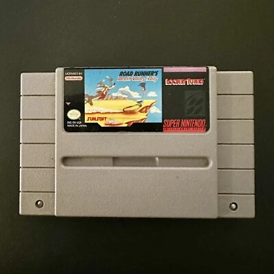 SNES Super Nintendo ROAD RUNNER'S DEATH VALLEY RALLY Cart ONLY (Tested/Working) - Image 1 of 2