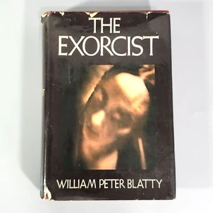 The Exorcist 1971 HC Book with William Peter Blatty Authors Note Autograph DJ - Foto 1 di 19