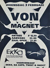 Par Magnet. Affiche concert à Ekko, Utrecht, Pays-Bas (1993)