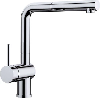 BLANCO LINUS-S Hebel Links Armatur / Chrom / Zugauslauf / Hochdruck - - Bild 1 von 2