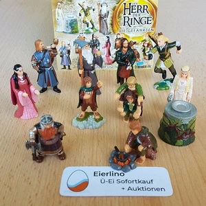 FULL SET: LORD OF THE RINGS mini figurine FELLOWSHIP OF THE RING kinder LOTR - Picture 1 of 5