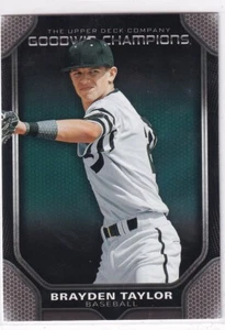 2024 Upper Deck Goodwin Champions No. 48 Brayden Taylor Glossy Black - Picture 1 of 2