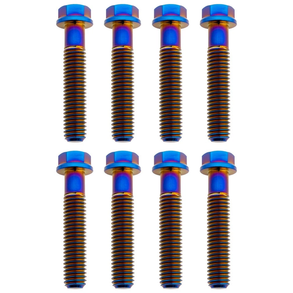 Kit de pernos de triple abrazadera Tusk Titanium azul quemado para Yamaha YZ125 2007-2014 Foto 1 de 2