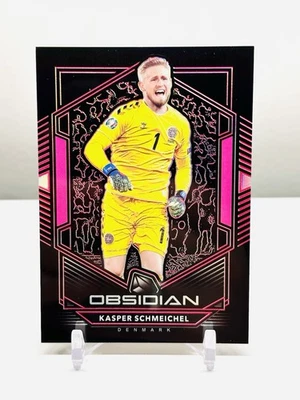 RARO SSP 2019-20 Panini Obsidian Kasper Schmeichel /11 Pink FOTL Prizm Foto 1 de 3