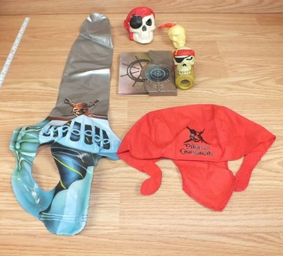 Lot Disney McDonald's Pirates of the Caribbean Collectible Toys / Skull - Sword - Image 1 of 4