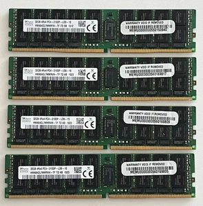 SK Hynix 128GB (4x32GB) PC4-2133P DDR4 2133MHz ECC Reg RAM HMA84GL7MMR4N-TF - Picture 1 of 5