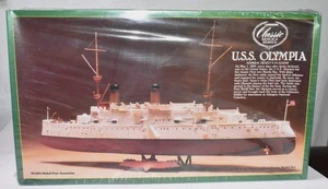 U.S.S. Olympia 1:240 Classic Replica Series Boat Ship Model Lindberg #716 Sealed - Picture 1 of 3