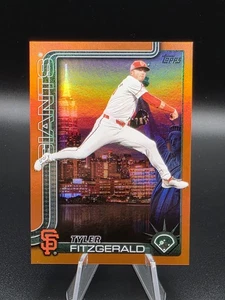 Tyler Fitzgerald /25 - 2025 Topps, Big Apple Orange Foil - Fanatics Fest #596 - Picture 1 of 2