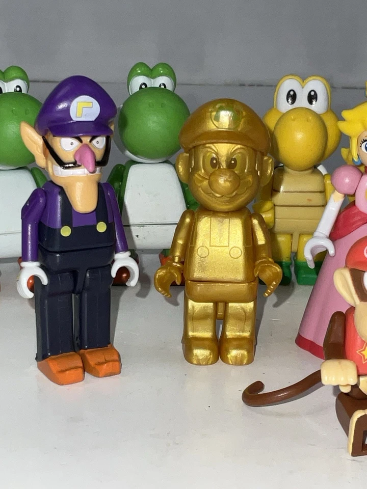 Lot Of 13 Nintendo 2011 Super Mario Mini Figure Knex Toy, RARE Waluigi Figure🍄 - Image 1 of 4