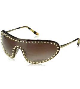 NEW PRADA SUNGLASSES CATWALK PR 73VS 5080A7 GOLD/GRAY AUTHENTIC 73V SPR - Picture 1 of 4