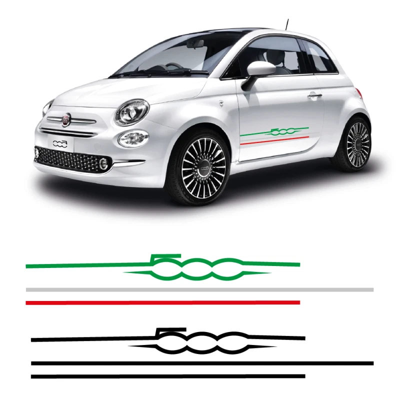 calcomanías laterales ItaliaSpeed Fiat 500 Foto 1 de 1