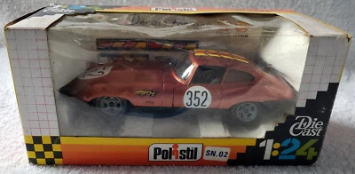 Vintage Polistil SN02 Jaguar XKE 4.2 Litre 1/24th Scale Die Cast Metallic Bronze - Image 1 of 4