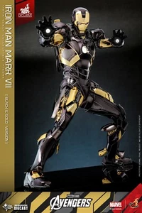 Hot Toys 1/6 MMS741D61 Iron Man Mark VII Black And Gold Version IN STOCK - Picture 1 of 10