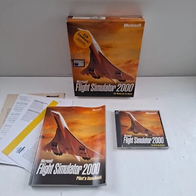 Microsoft Flight Simulator 2000 (PC: Windows, 1999) - Original BIG BOX - Image 1 of 4