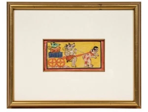 Framed Erotic Art Works on Paper, India - Picture 1 of 5