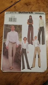 VINTAGE BUTTERICK DAMEN HOSE MUSTER 3574 GRÖSSE 12-16 KOSTENLOSER VERSAND   - Bild 1 von 2