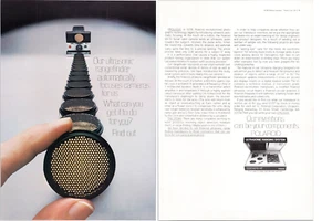 Polaroid Ultrasonic SX-70 Sonar Land Camera Technical Detail 2 Pg Print Ad 1980 - Picture 1 of 7