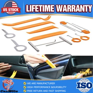 Car Trim Removal Tool Kit Set Door Panel Fastener Auto Dashboard Plastic Tools - Picture 1 of 12
