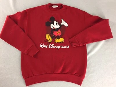 Mickey Mouse Walt Disney World Sweatshirt Red Kids Youth Size XL Pullover - Image 1 of 4