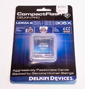 Delkin Devices 4GB CompactFlash Memory Card 305X DDCFPRO-4 GB - Picture 1 of 2