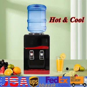 Free Standing Hot & Cool Water Cooler Dispenser Desktop 5 Gallons Top Loading - Picture 1 of 15