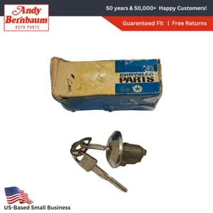 1961-1967 Plymouth Dodge Chrysler Tailgate Lock Cylinder & Keys 2802475 NOS - Picture 1 of 6