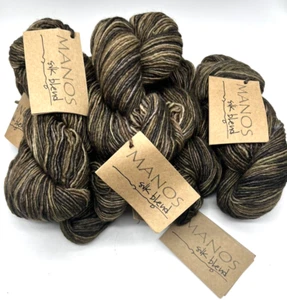 6 Manos Del Uruguay Garn 30 % Seide 70 % Merino extrafeine Wolle 150 Yd 3312 Moos - Bild 1 von 4